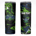 Personalized Canberra Raiders Skinny Tumbler Graffiti Grunge Abstract Urban Street Style Design