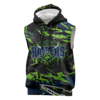 Personalized Canberra Raiders Sleeveless Hoodie Graffiti Grunge Abstract Urban Street Style Design
