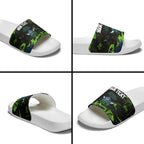 Personalized Canberra Raiders Slide Sandals Graffiti Grunge Abstract Urban Street Style Design