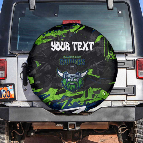 Personalized Canberra Raiders Spare Tire Cover Graffiti Grunge Abstract Urban Street Style Design
