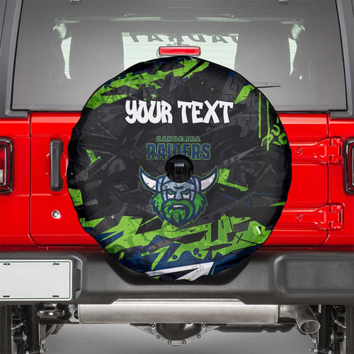Personalized Canberra Raiders Spare Tire Cover Graffiti Grunge Abstract Urban Street Style Design