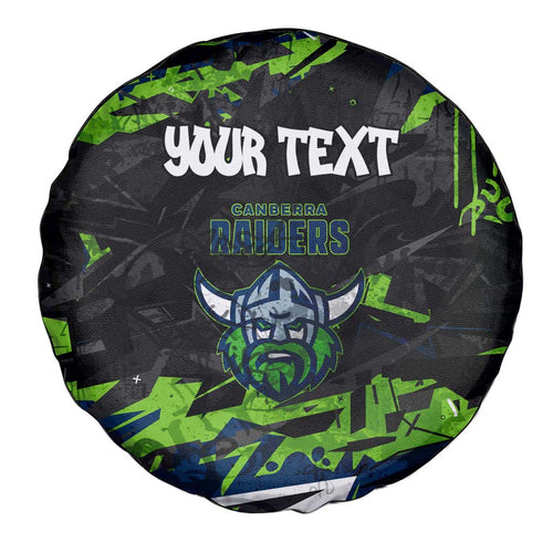 Personalized Canberra Raiders Spare Tire Cover Graffiti Grunge Abstract Urban Street Style Design
