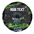 Personalized Canberra Raiders Spare Tire Cover Graffiti Grunge Abstract Urban Street Style Design