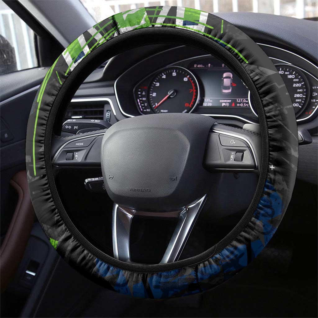 Canberra Raiders Steering Wheel Cover Graffiti Grunge Abstract Urban Street Style Design