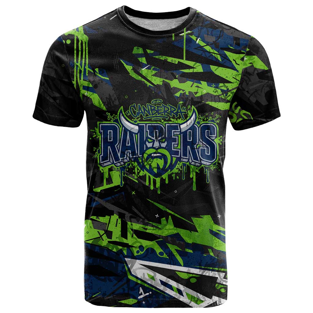 Personalized Canberra Raiders T Shirt Graffiti Grunge Abstract Urban Street Style Design