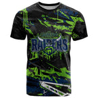 Personalized Canberra Raiders T Shirt Graffiti Grunge Abstract Urban Street Style Design