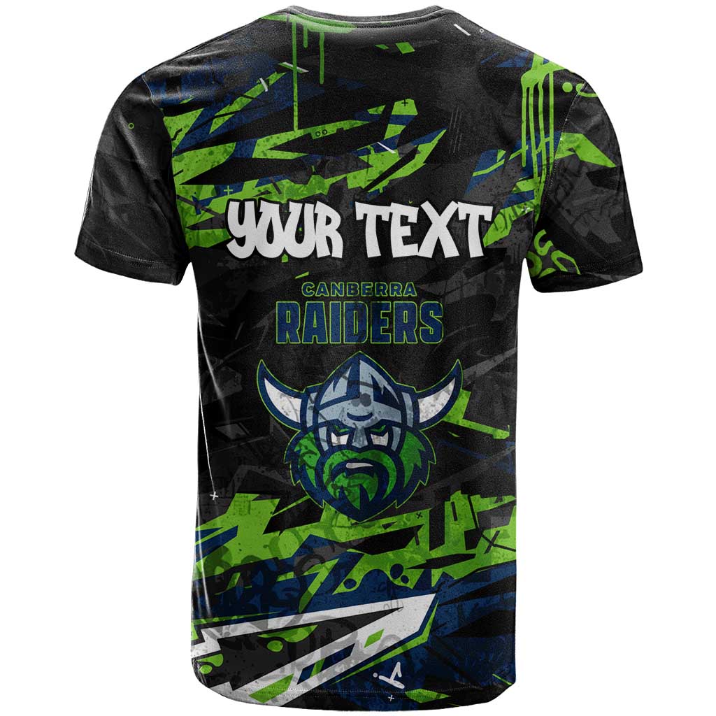 Personalized Canberra Raiders T Shirt Graffiti Grunge Abstract Urban Street Style Design