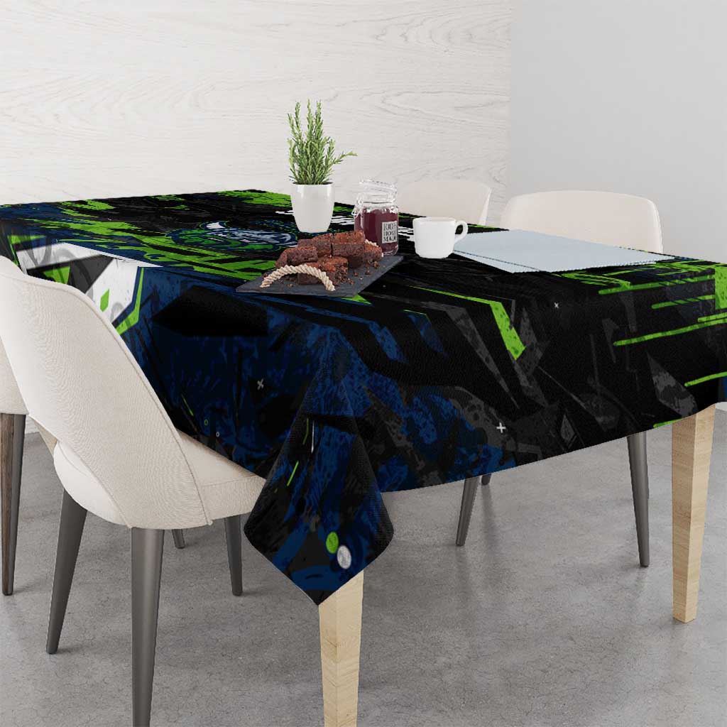 Personalized Canberra Raiders Tablecloth Graffiti Grunge Abstract Urban Street Style Design