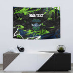 Personalized Canberra Raiders Tapestry Graffiti Grunge Abstract Urban Street Style Design
