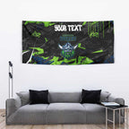 Personalized Canberra Raiders Tapestry Graffiti Grunge Abstract Urban Street Style Design