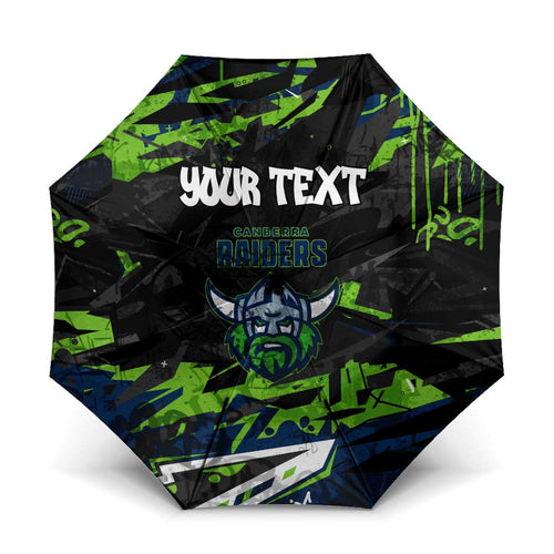 Personalized Canberra Raiders Umbrella Graffiti Grunge Abstract Urban Street Style Design