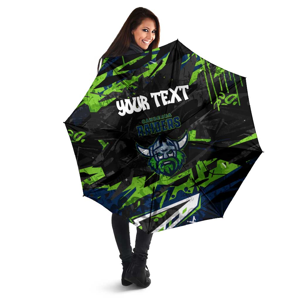 Personalized Canberra Raiders Umbrella Graffiti Grunge Abstract Urban Street Style Design