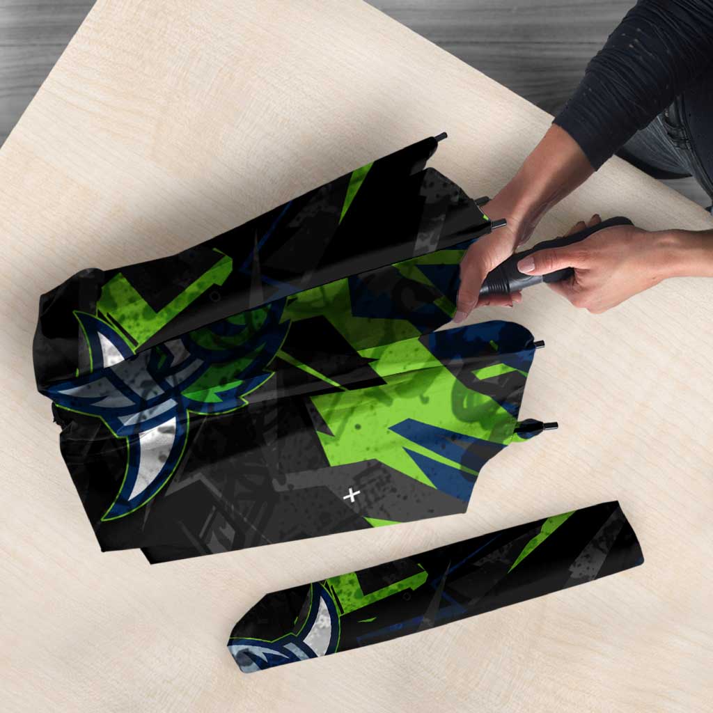 Personalized Canberra Raiders Umbrella Graffiti Grunge Abstract Urban Street Style Design