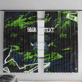 Personalized Canberra Raiders Window Curtain Graffiti Grunge Abstract Urban Street Style Design