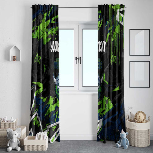 Personalized Canberra Raiders Window Curtain Graffiti Grunge Abstract Urban Street Style Design