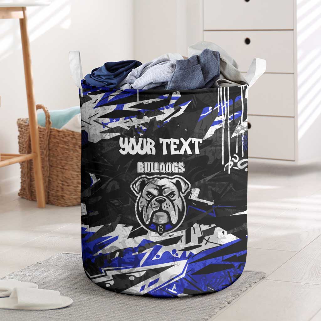 Personalized Canterbury-Bankstown Bulldogs Laundry Basket Graffiti Grunge Abstract Urban Street Style Design