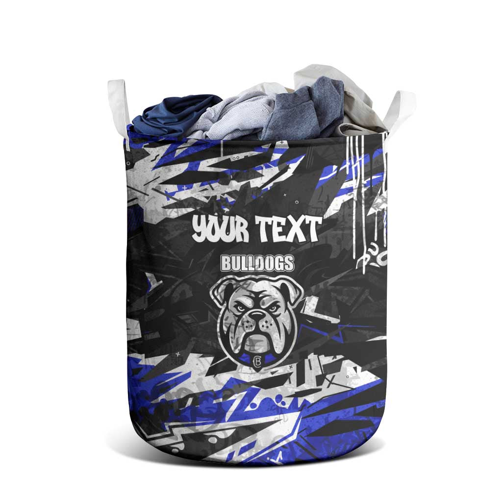 Personalized Canterbury-Bankstown Bulldogs Laundry Basket Graffiti Grunge Abstract Urban Street Style Design