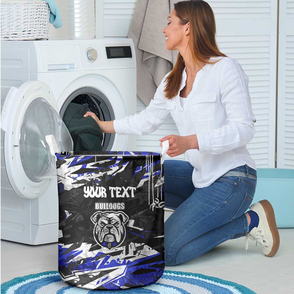 Personalized Canterbury-Bankstown Bulldogs Laundry Basket Graffiti Grunge Abstract Urban Street Style Design