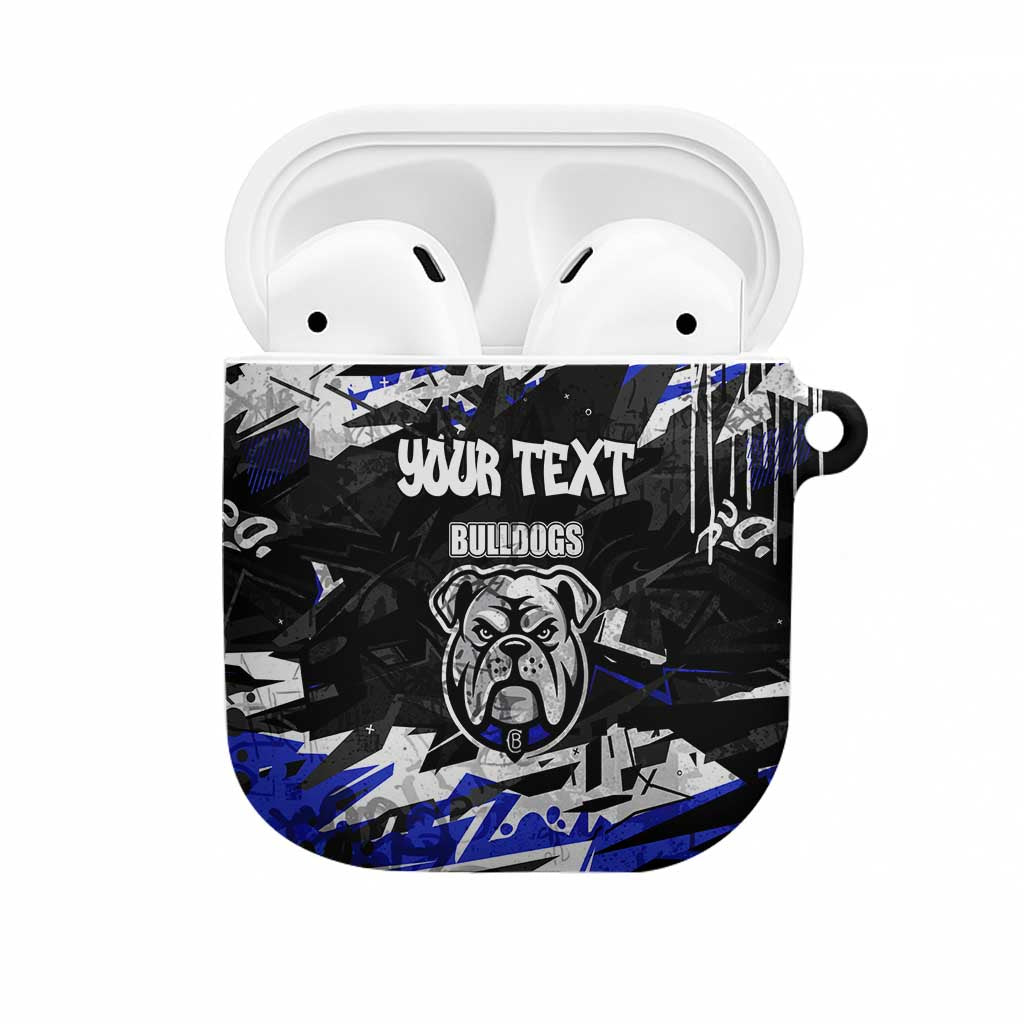Personalized Canterbury-Bankstown Bulldogs AirPods Case Graffiti Grunge Abstract Urban Street Style Design