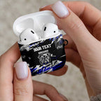 Personalized Canterbury-Bankstown Bulldogs AirPods Case Graffiti Grunge Abstract Urban Street Style Design