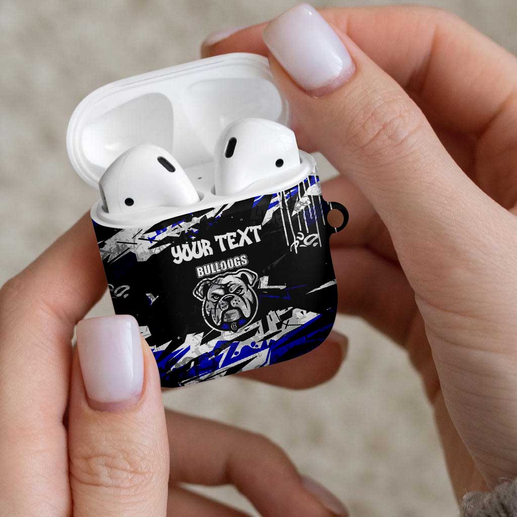 Personalized Canterbury-Bankstown Bulldogs AirPods Case Graffiti Grunge Abstract Urban Street Style Design