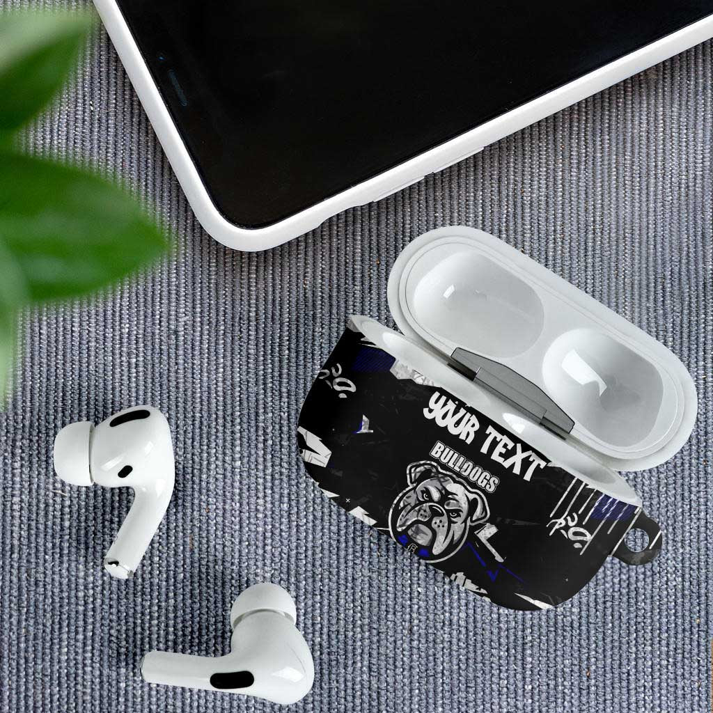 Personalized Canterbury-Bankstown Bulldogs AirPods Case Graffiti Grunge Abstract Urban Street Style Design