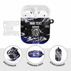 Personalized Canterbury-Bankstown Bulldogs AirPods Case Graffiti Grunge Abstract Urban Street Style Design
