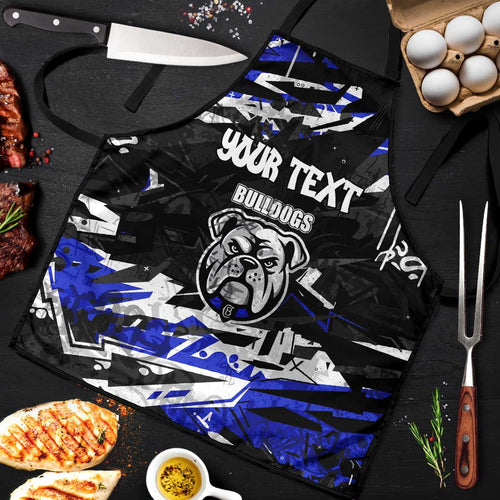 Personalized Canterbury-Bankstown Bulldogs Apron Graffiti Grunge Abstract Urban Street Style Design