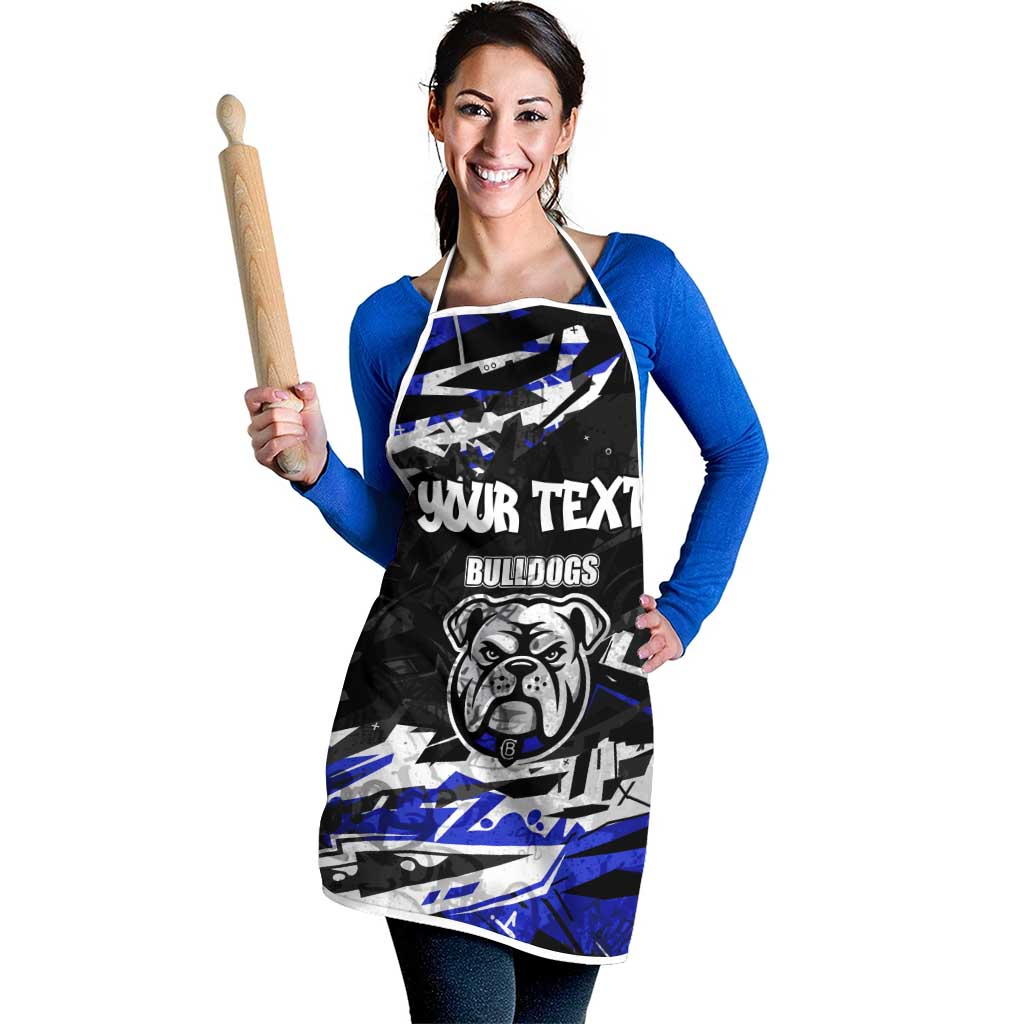 Personalized Canterbury-Bankstown Bulldogs Apron Graffiti Grunge Abstract Urban Street Style Design