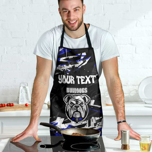 Personalized Canterbury-Bankstown Bulldogs Apron Graffiti Grunge Abstract Urban Street Style Design