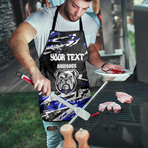 Personalized Canterbury-Bankstown Bulldogs Apron Graffiti Grunge Abstract Urban Street Style Design