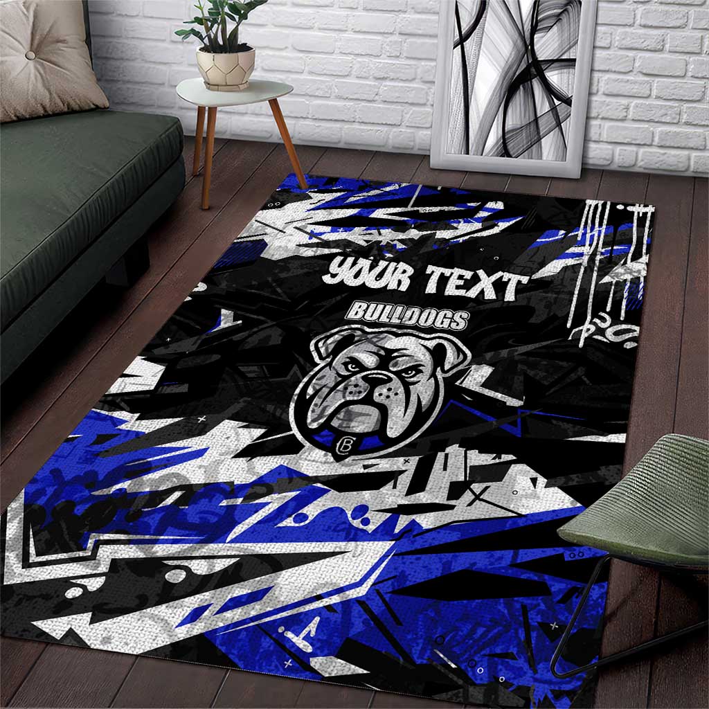 Personalized Canterbury-Bankstown Bulldogs Area Rug Graffiti Grunge Abstract Urban Street Style Design