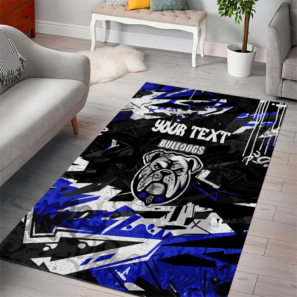Personalized Canterbury-Bankstown Bulldogs Area Rug Graffiti Grunge Abstract Urban Street Style Design