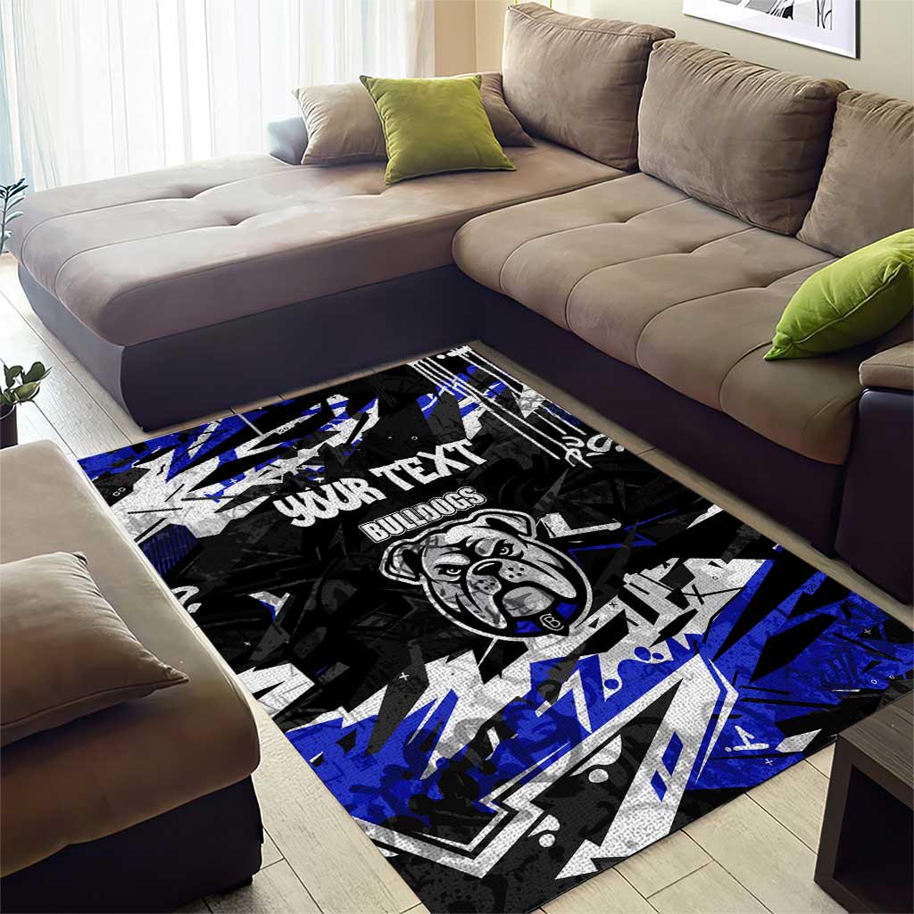 Personalized Canterbury-Bankstown Bulldogs Area Rug Graffiti Grunge Abstract Urban Street Style Design