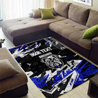 Personalized Canterbury-Bankstown Bulldogs Area Rug Graffiti Grunge Abstract Urban Street Style Design