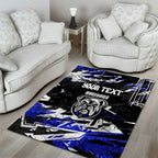 Personalized Canterbury-Bankstown Bulldogs Area Rug Graffiti Grunge Abstract Urban Street Style Design
