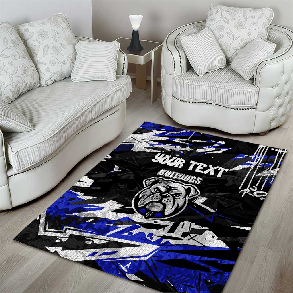 Personalized Canterbury-Bankstown Bulldogs Area Rug Graffiti Grunge Abstract Urban Street Style Design