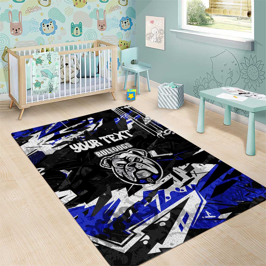 Personalized Canterbury-Bankstown Bulldogs Area Rug Graffiti Grunge Abstract Urban Street Style Design