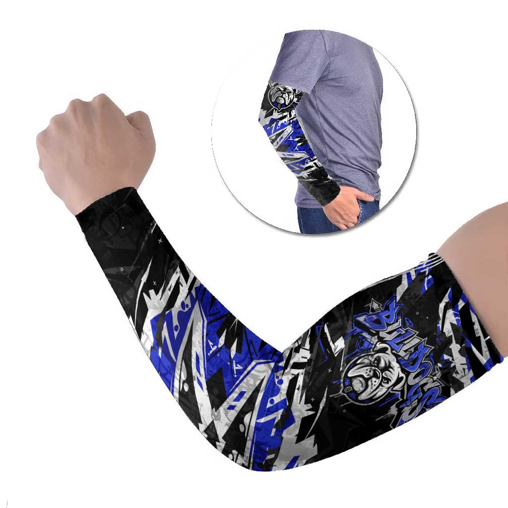 Personalized Canterbury-Bankstown Bulldogs Arm Sleeves Graffiti Grunge Abstract Urban Street Style Design