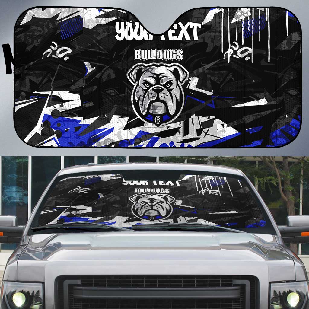 Personalized Canterbury-Bankstown Bulldogs Auto Sun Shade Graffiti Grunge Abstract Urban Street Style Design