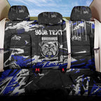 Personalized Canterbury-Bankstown Bulldogs Back Car Seat Cover Graffiti Grunge Abstract Urban Street Style Design