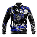 Personalized Canterbury-Bankstown Bulldogs Baseball Jacket Graffiti Grunge Abstract Urban Street Style Design