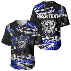 Personalized Canterbury-Bankstown Bulldogs Baseball Jersey Graffiti Grunge Abstract Urban Street Style Design