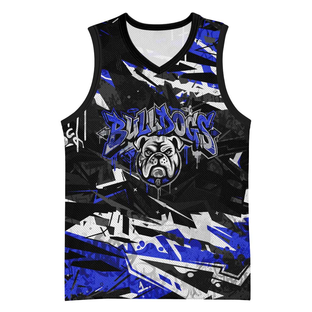 Personalized Canterbury-Bankstown Bulldogs Basketball Jersey Graffiti Grunge Abstract Urban Street Style Design