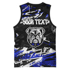 Personalized Canterbury-Bankstown Bulldogs Basketball Jersey Graffiti Grunge Abstract Urban Street Style Design