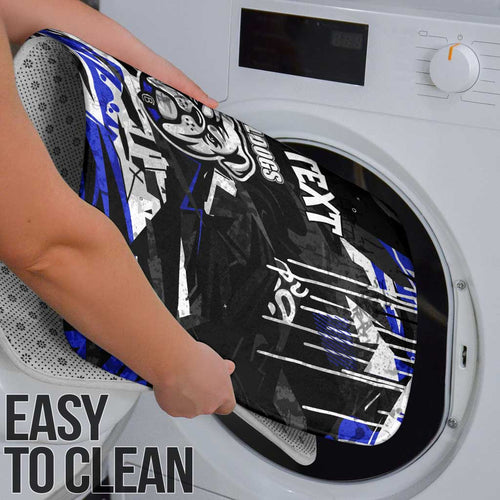 Personalized Canterbury-Bankstown Bulldogs Bathroom Set Graffiti Grunge Abstract Urban Street Style Design