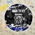Personalized Canterbury-Bankstown Bulldogs Beach Blanket Graffiti Grunge Abstract Urban Street Style Design