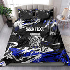 Personalized Canterbury-Bankstown Bulldogs Bedding Set Graffiti Grunge Abstract Urban Street Style Design