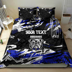 Personalized Canterbury-Bankstown Bulldogs Bedding Set Graffiti Grunge Abstract Urban Street Style Design
