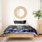 Personalized Canterbury-Bankstown Bulldogs Bedding Set Graffiti Grunge Abstract Urban Street Style Design